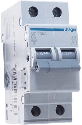 Hager MC206A Автоматический выключатель 28684 фото